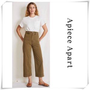 Apiece Apart Merida Wide Pants in Olive Size 8